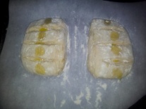 pains formés avant de lever sur la plaque